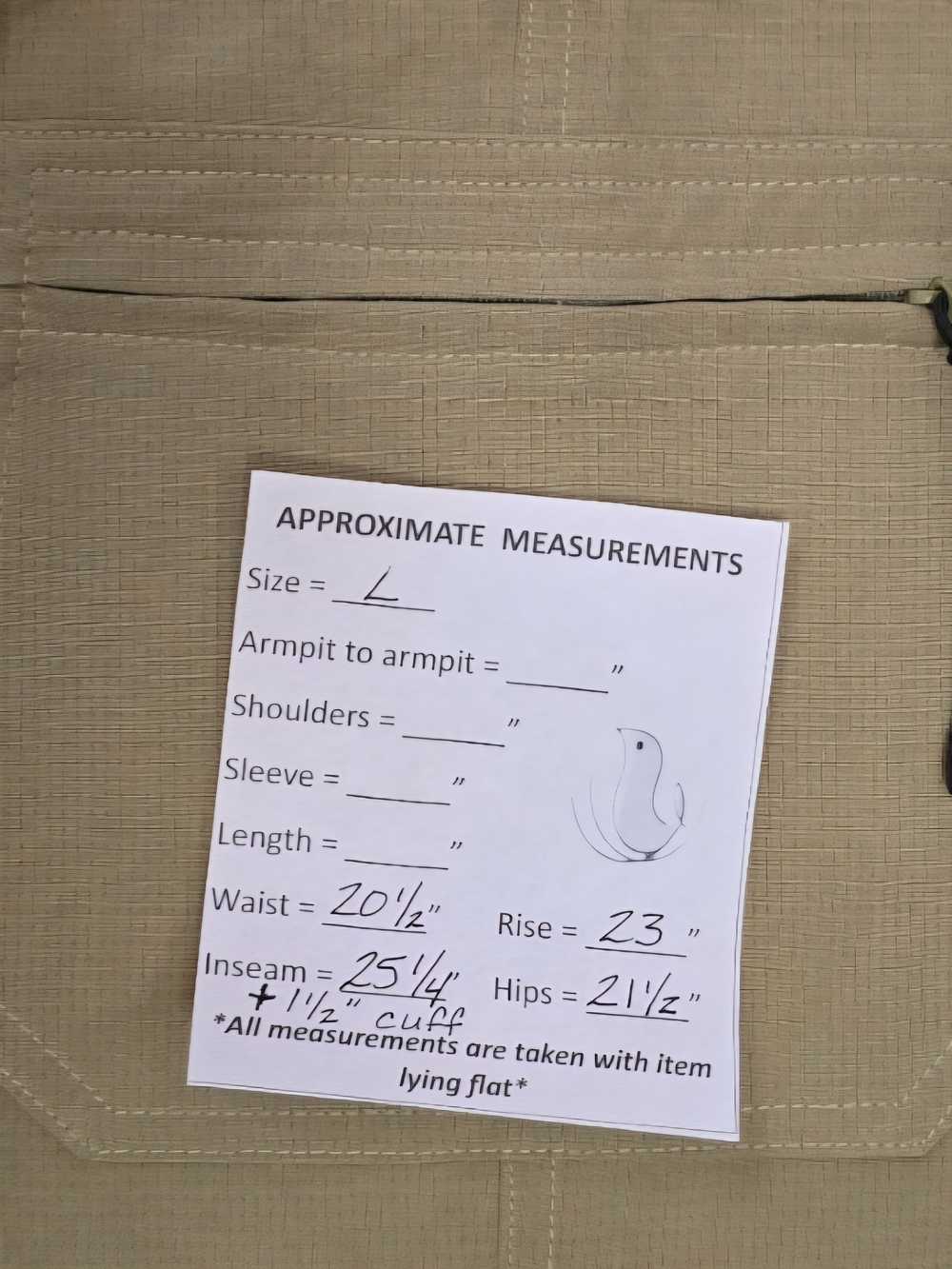 NWOT - Women's Olive Green Hawaiian All Day Overalls Jumpsuit - Picture 14 of 16
